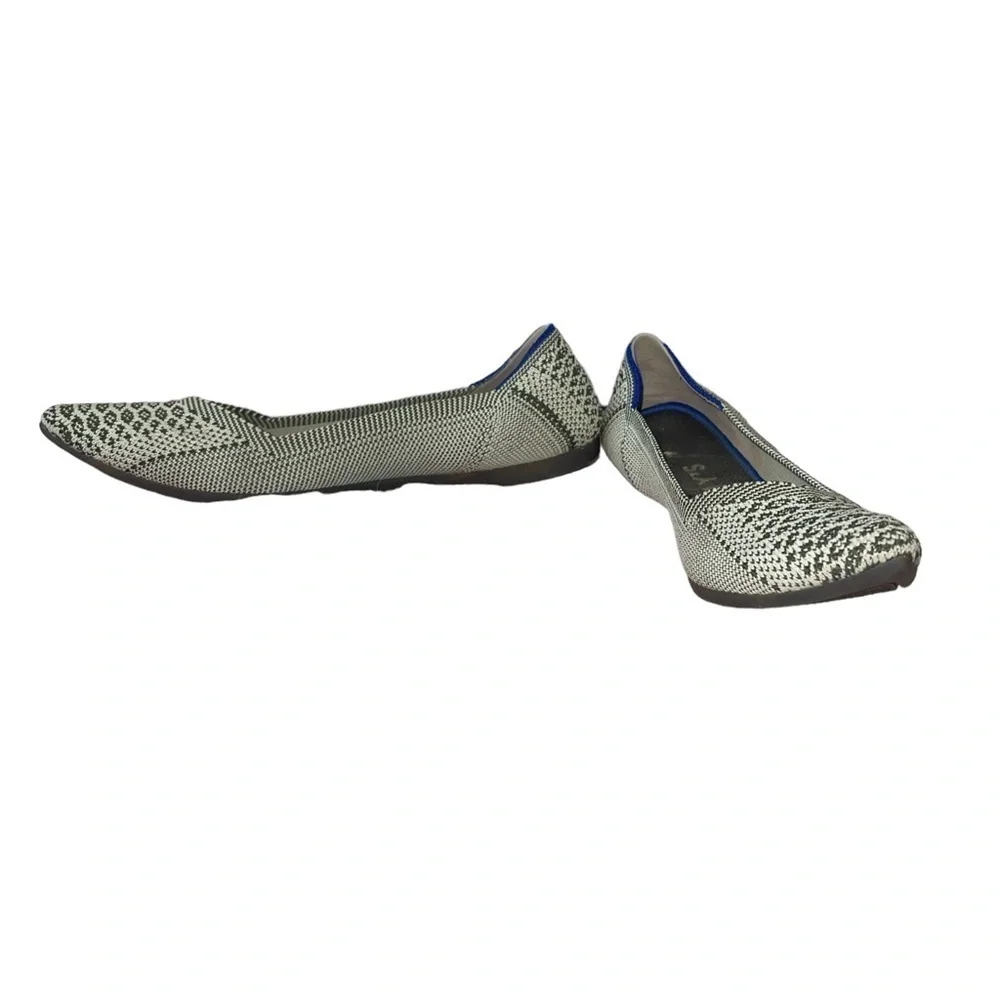 Rothy's Pistachio Python pointed toe flats. RARE- retired. Size W6 GUC - Picture 11 of 14